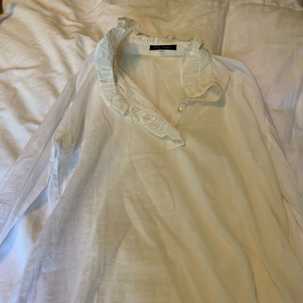 fancy white blouse
